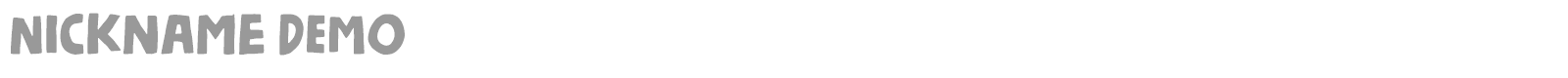 Nickname font preview